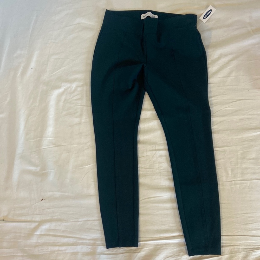 Old Navy, Stevie, high-rise, petite, medium, teal leggings NWT